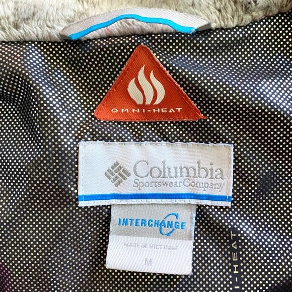 Columbia Sportswear Fuchsia Plum Jacket Kaleidoscope II Insulated M quilted zip - Picture 10 of 11